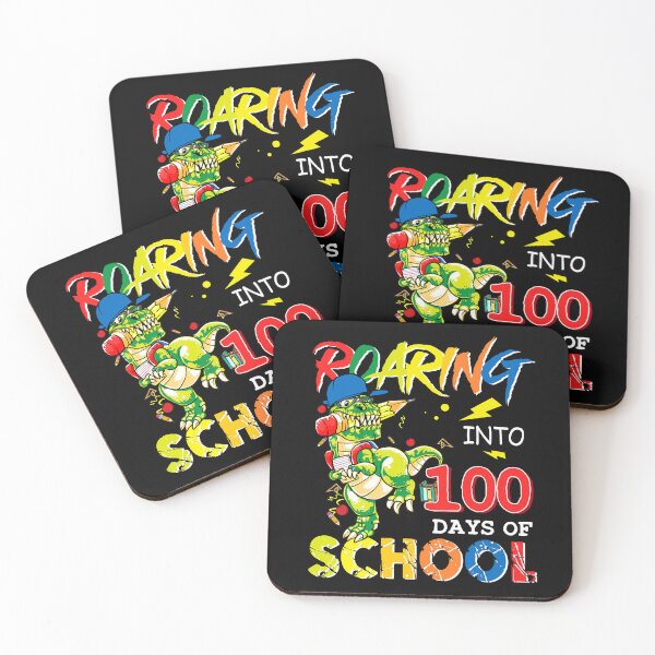 Item preview, Roaring Into 100 Days Of School Dinosaur Rex Boys   designed and sold by SamArtistbyAUS.
