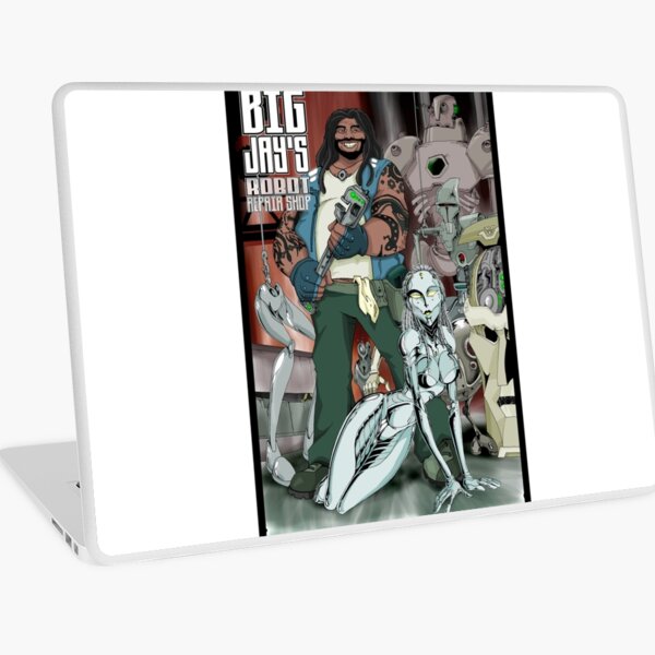 Big Jay's Robot Repair Shop Laptop Skin