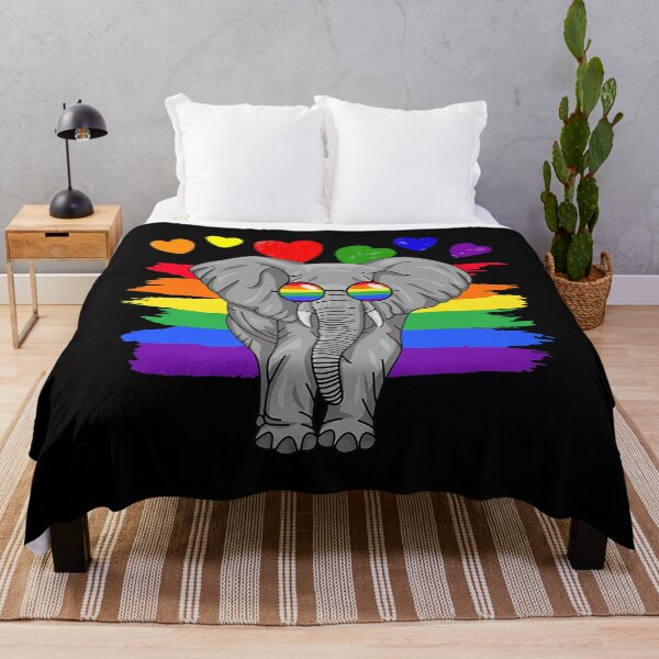 Item preview, LGBT Elephant Gay Pride Rainbow LGBTQ designed and sold by Helbon-art.