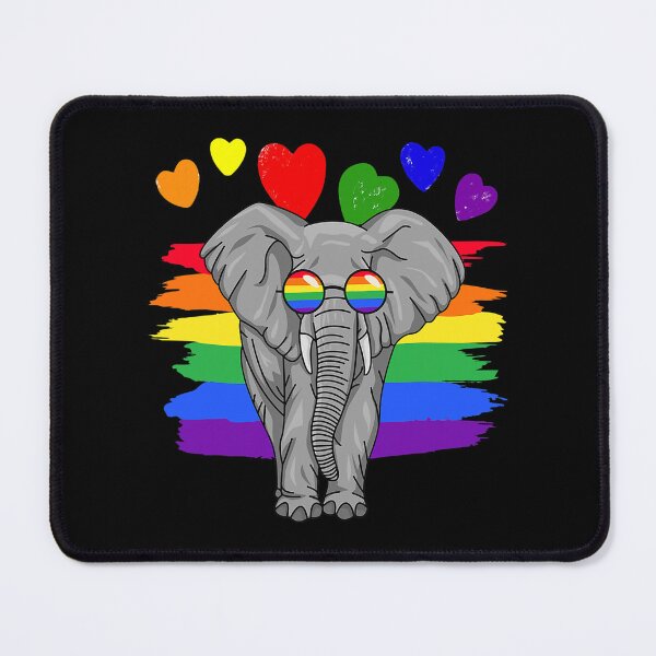 Item preview, LGBT Elephant Gay Pride Rainbow LGBTQ designed and sold by Helbon-art.