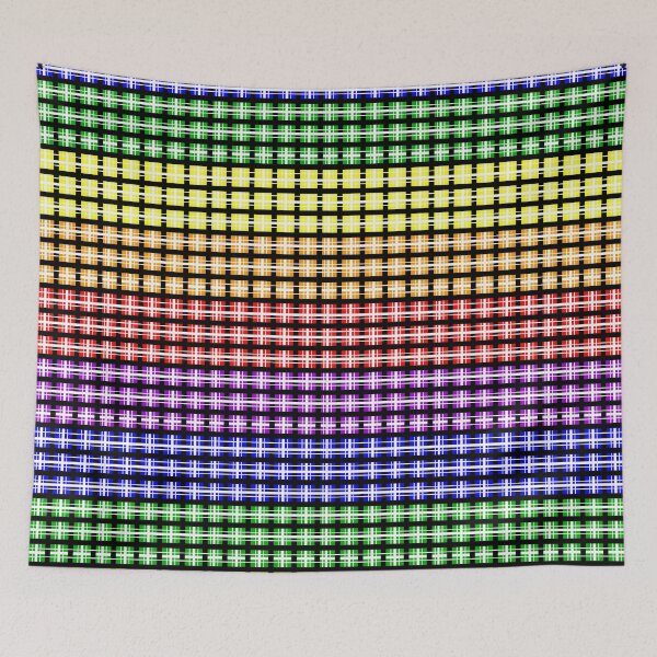 Item preview, Rainbow Plaid Pattern designed and sold by Anthony Seeker.