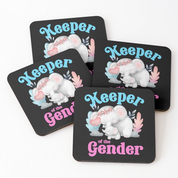 Item preview, Elephant Keeper Of The Gender Cute Baby Reveal Party designed and sold by Helbon-art.
