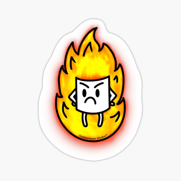 Angry Marshmallow Sticker
