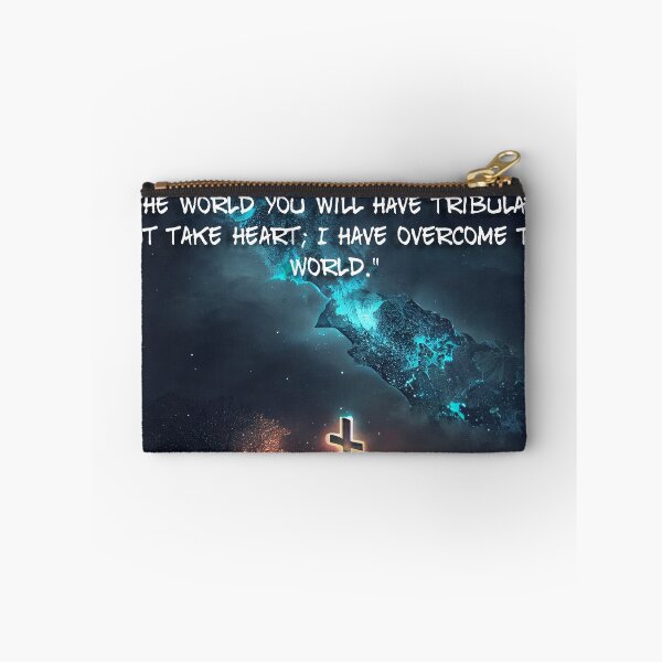 Item preview, John 16:33 - In the world you will have tribulation. But take heart; I have overcome the world - Bible Verse designed and sold by Art4Christ.