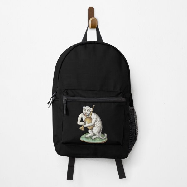 Item preview, Medieval white cat leopard animal creature Playing Music - Middle Ages Art designed and sold by Qrhoo.