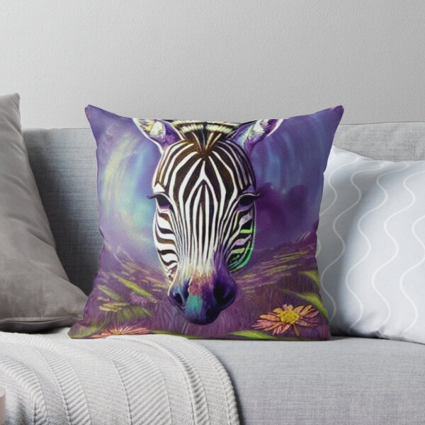 Designart Acadia Tree and Cheetah in Africa - African Landscape Printed Throw  Pillow - 18x18 