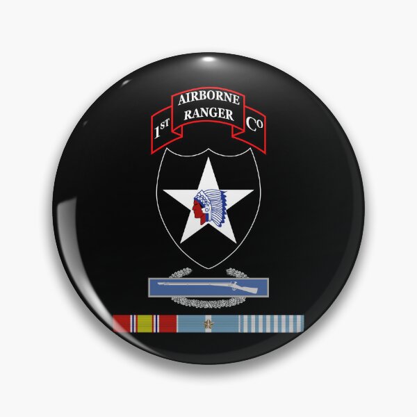 Item preview, 1st Ranger Infantry Co - 2nd ID SSI w CIB KOREA SVC X 300 designed and sold by Military Insignia Products.
