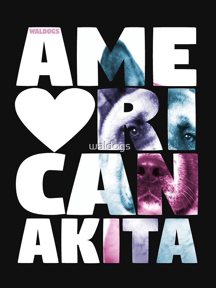 "American Akita NASSU" Tshirt for Sale by waldogs Redbubble