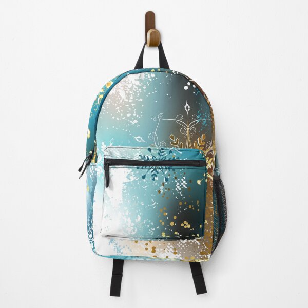 Item preview, Blue background with Gold Snowflakes designed and sold by Blackmoon9.