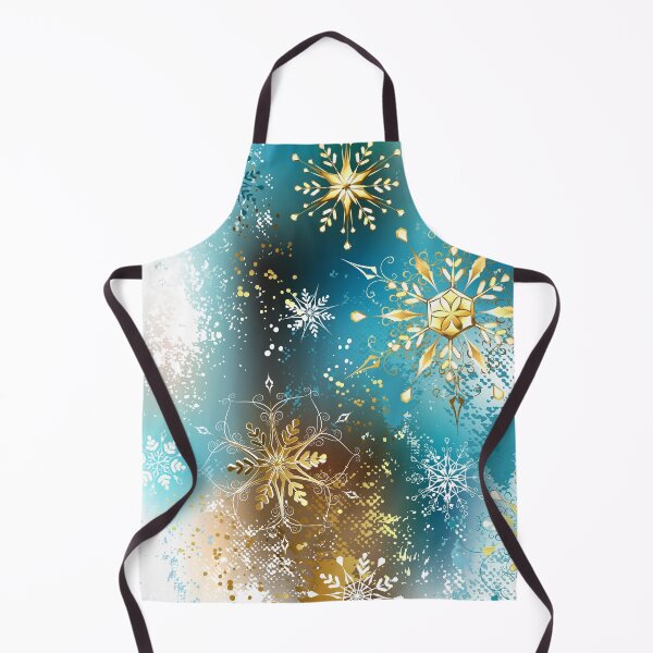 Item preview, Blue background with Gold Snowflakes designed and sold by Blackmoon9.