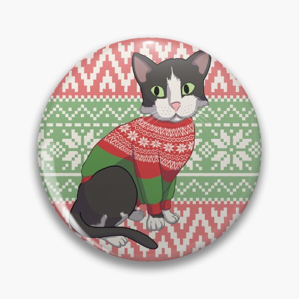 Item preview, Holiday Sweater Cat designed and sold by dweebdraws.