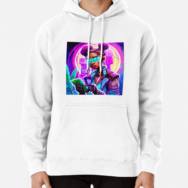 Cyberpunk Black Woman Hacker | Black Women in Tech Pullover Hoodie
