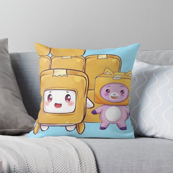 lankybox kids Cute Throw Pillow