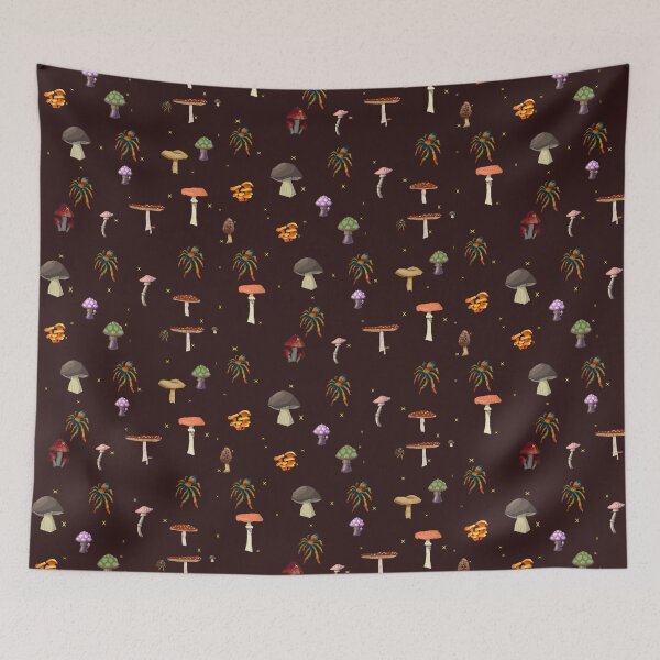 Item preview, MUSHROOM AND SPIDER ART DESING designed and sold by merry marley.