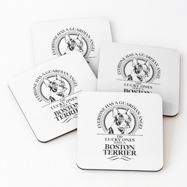 Item preview, Boston Terrier Guardian Angel Dog Saying designed and sold by dogarts.