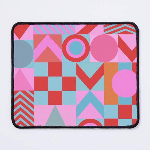 Item preview, seamless geometric pattern with triangles circles four squares designed and sold by UnloveToy10.