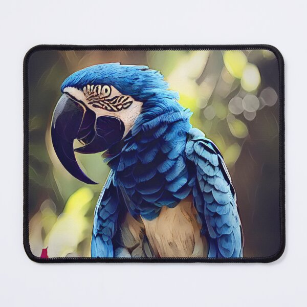 Item preview, Brazilian Blue Macaw With Hibiscus Flowers designed and sold by Heathermarie321.