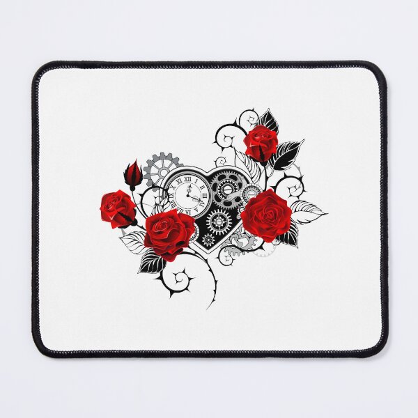 Item preview, Mechanical Heart with Red Roses designed and sold by Blackmoon9.