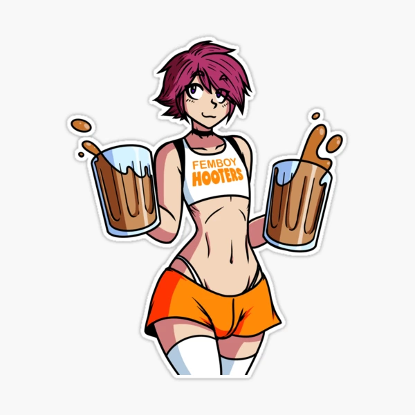 Femboy Hooters Sticker for Sale by Captaintaco2345