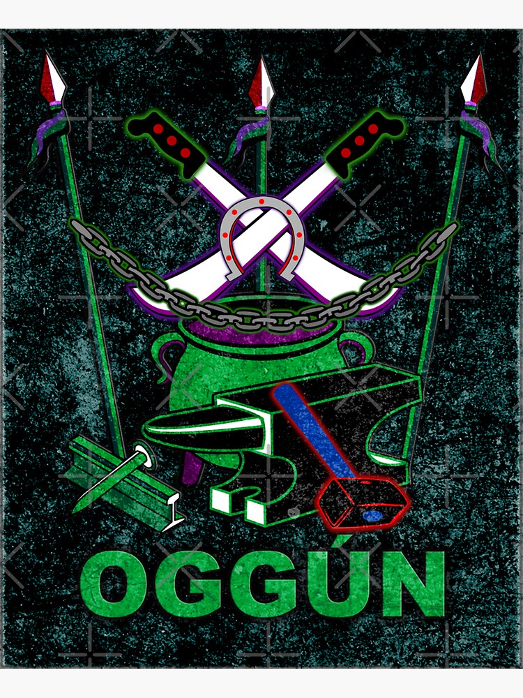 "ogun" Sticker for Sale by Korvus78 | Redbubble
