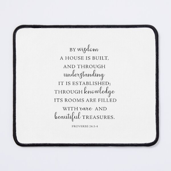 Item preview, PROVERBS 24:3-4 designed and sold by corbrand.