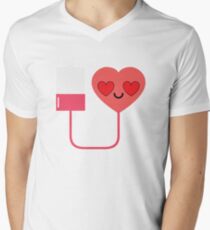 Blood Donation Emoji Men's V-Neck T-Shirt
