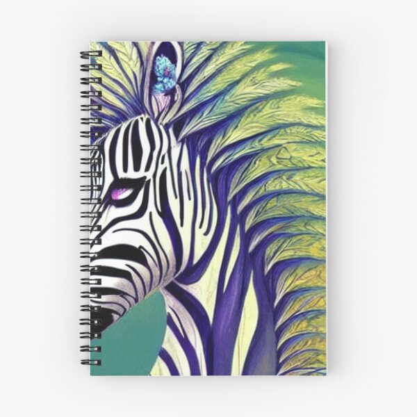 Item preview, African Zebra with green nature tones, Majestic, Fantasy and futuristic  designed and sold by Huesoffun.