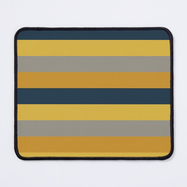 Item preview, Mid Stripes - Classic Modern Retro Stripe Pattern in Light and Dark Mustard, Navy Blue, and Grey designed and sold by kierkegaard.