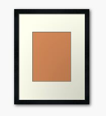 Raw Sienna Framed Print
