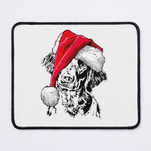 Item preview, Santa Large Munsterlander Merry Christmas Dogs designed and sold by dogarts.