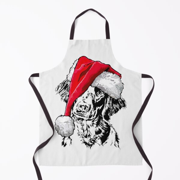 Item preview, Santa Large Munsterlander Merry Christmas Dogs designed and sold by dogarts.