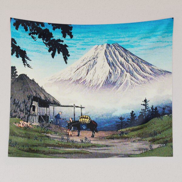 Item preview, Otome Pass, Hakone by Hiroaki Takahashi (1932).  Japanese art classic recolored and enhanced. designed and sold by mbuz90.