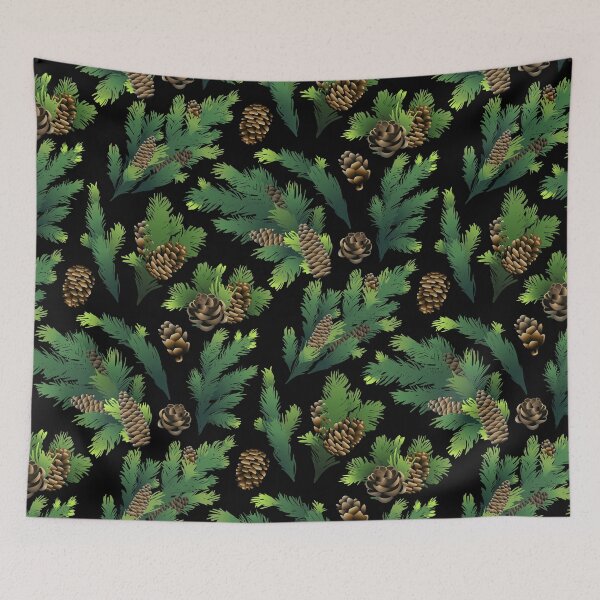 Item preview, Pine tree branches and cones designed and sold by Ekaterina Glazkova.