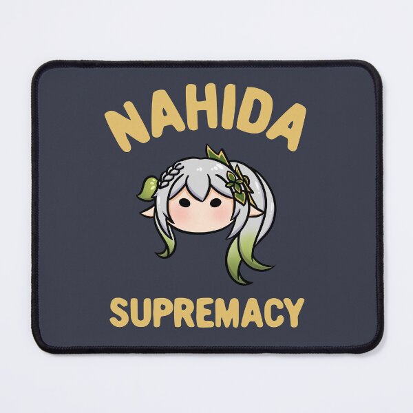 Item preview, Genshin Impact Nahida supremacy chibi head text | Morcaworks designed and sold by Morcawork.