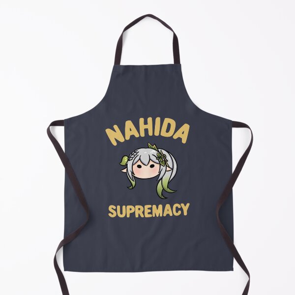 Item preview, Genshin Impact Nahida supremacy chibi head text | Morcaworks designed and sold by Morcawork.