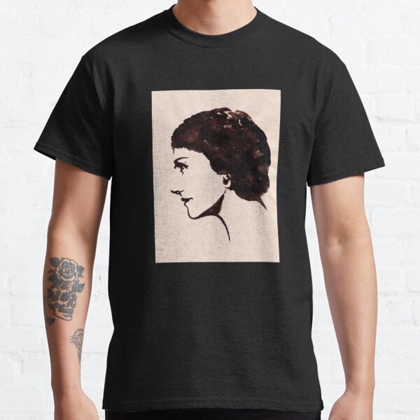 Gabrielle Chanel (Ink on paper) Sticker for Sale by steamdesign