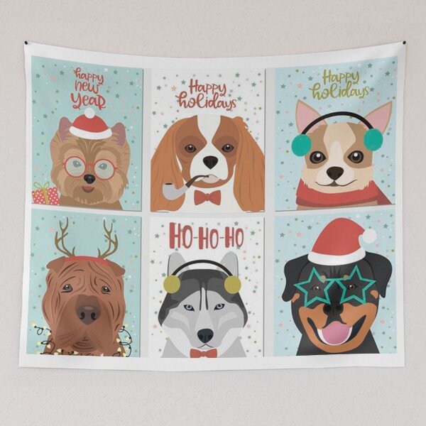 Item preview, christmas dogs designed and sold by valwerty.