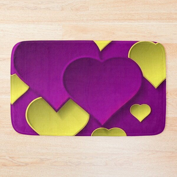 Item preview, Yellow and Purple Hearts designed and sold by NengShop.