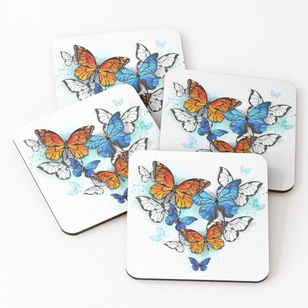Item preview, Morpho and Monarchs Butterflies ( Butterfly ) designed and sold by Blackmoon9.