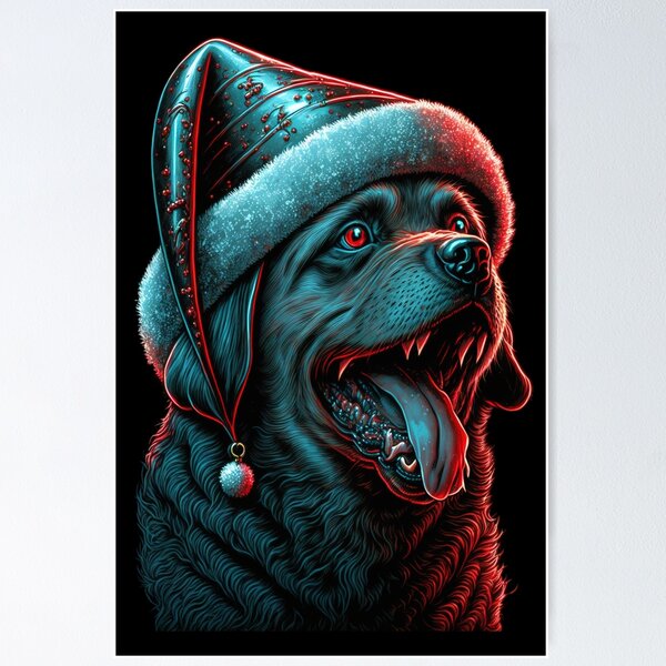 Item preview, Christmas Hellhound designed and sold by HenisonHorror.