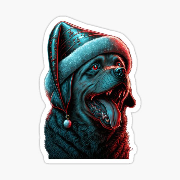 Item preview, Christmas Hellhound designed and sold by HenisonHorror.