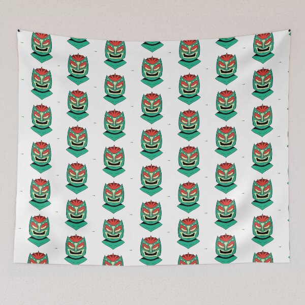 Item preview, Lucha Libra Oni Mask  designed and sold by StickerBird.