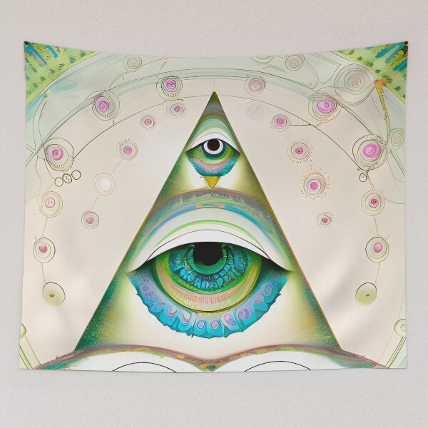 Item preview, Illuminated Vision (4) - Trippy Psychedelic Eye designed and sold by TheThirdEye.