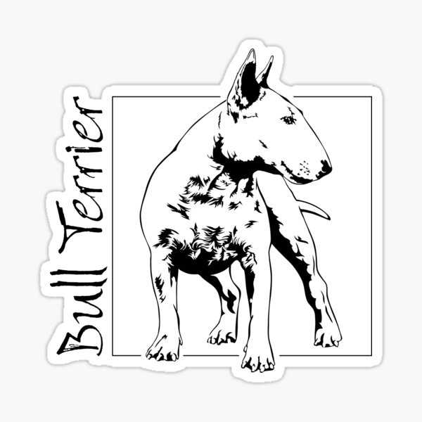 Item preview, English Bull Terrier Dog Portrait Portrait designed and sold by dogarts.