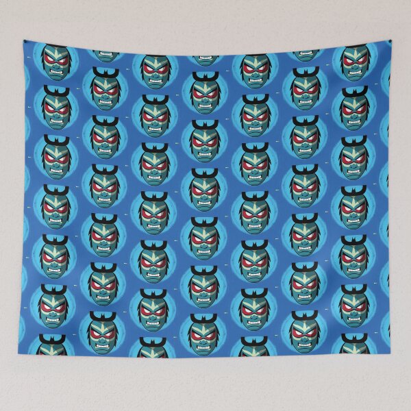 Item preview, Lucha Libra Oni Mask  designed and sold by StickerBird.