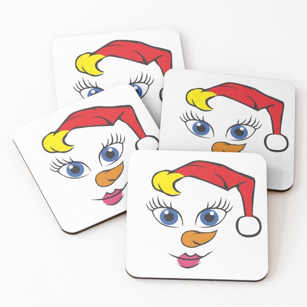 Item preview, Cute Snow Woman with Christmas Red Hat designed and sold by Digi Artworks Store.