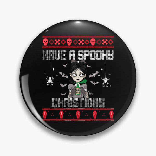Item preview, Have A Spooky Christmas Gothic Grunge Alt Girl Christmas  designed and sold by MyFreakyWorld.