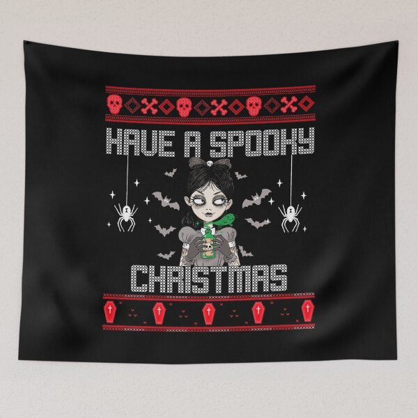 Item preview, Have A Spooky Christmas Gothic Grunge Alt Girl Christmas  designed and sold by MyFreakyWorld.