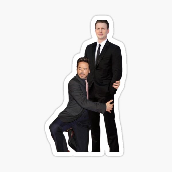 Chris Evans et Robert Downey Jr Sticker