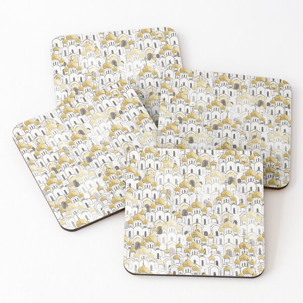 Item preview, Golden Russian Cathedral Church pattern  designed and sold by ColorandColor.